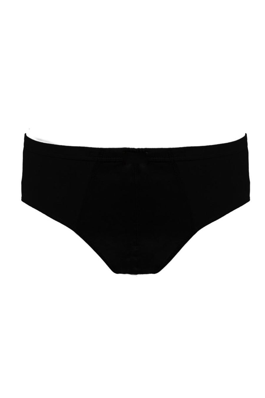 Cueca de malha slip plus size preto