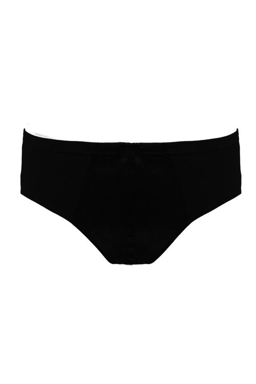 Cueca malha slip extra plus size preto