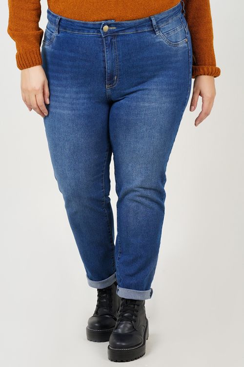 Calça skinny  jeans blue plus size jeans blue