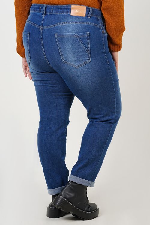 Calça skinny  jeans blue plus size jeans blue