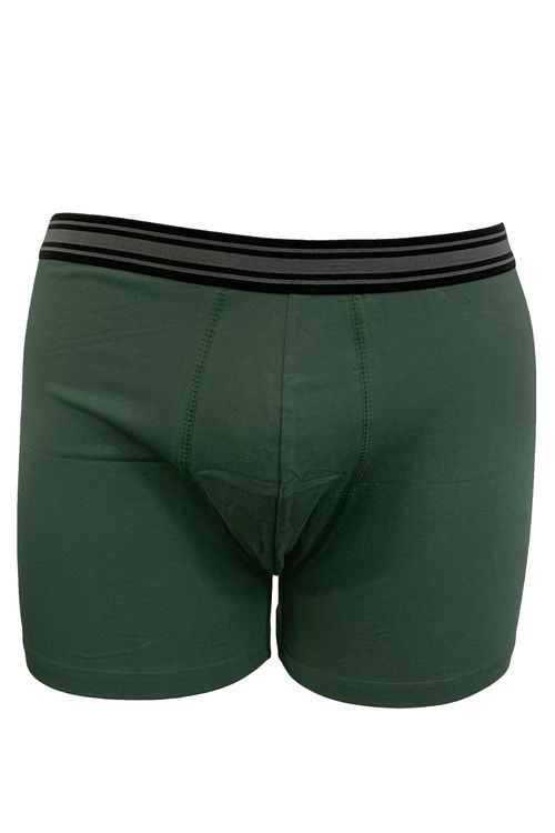 Cueca boxer plus size verde militar