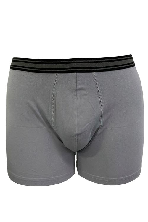 Cueca boxer plus size cinza