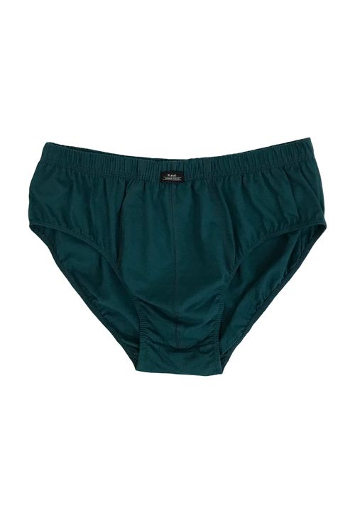 Cueca malha slip extra plus size verde