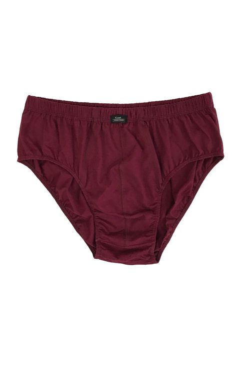 Cueca malha slip extra plus size vinho