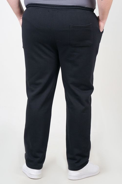 Calça moletom felpado plus size preto