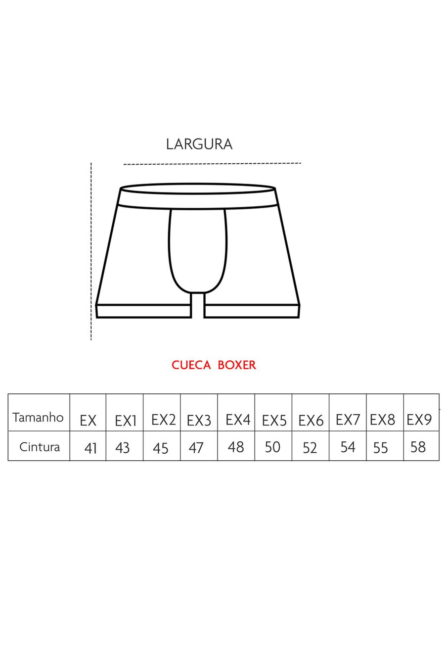 Cueca boxer plus size vinho