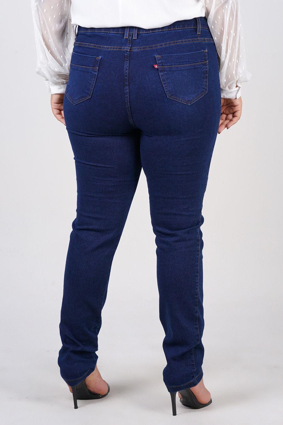 Skinny cós interno plus size jeans blue