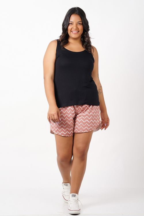 Regata de viscolycra básica plus size preto