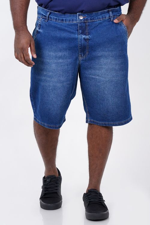 Bermuda jeans plus size jeans blue