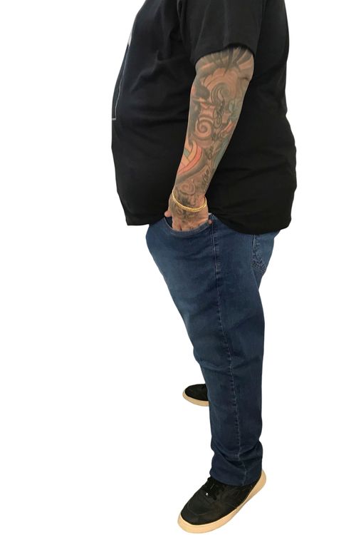 Calça skinny jeans plus size jeans blue