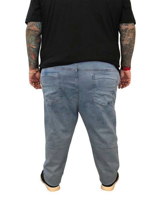 Calça skinny jeans plus size azul