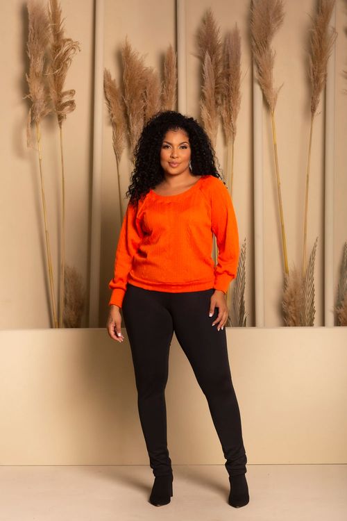 Calça Montaria Zíper Black Plus Size