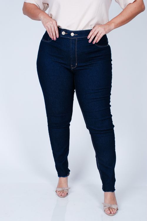 Calça skinny jeans plus size jeans blue