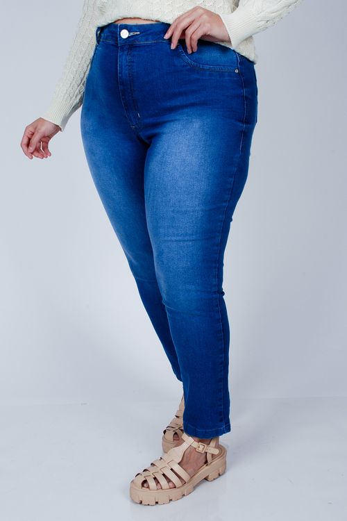 Calça skinny blue jeans plus size jeans blue