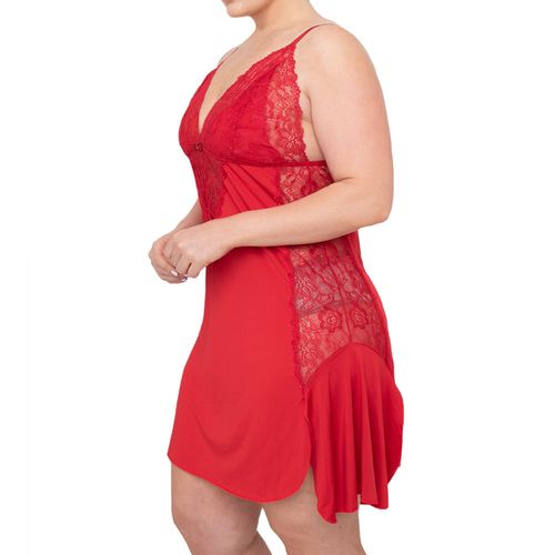 Camisola Plus Size Liganete Renda