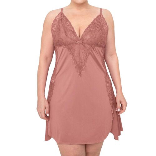 Camisola Plus Size Liganete Renda