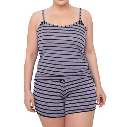 Baby Doll Plus Size Trio Malha Listra