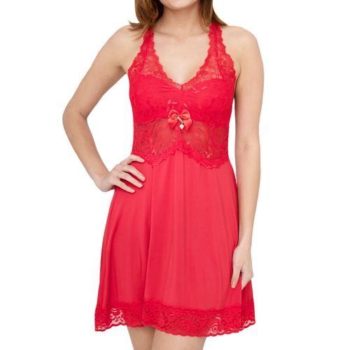 Camisola Plus Size Nadador Microfibra Renda