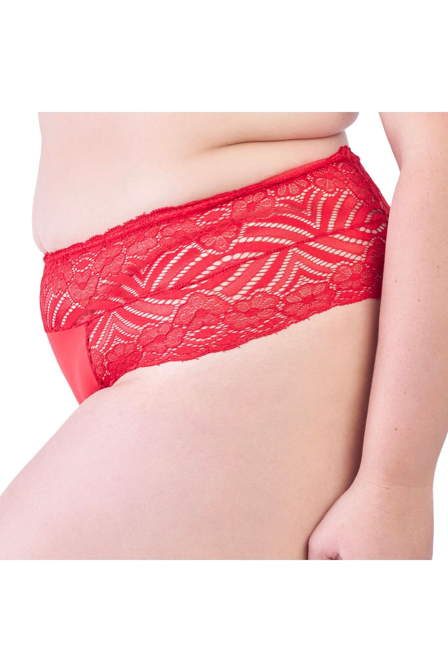 Calcinha Plus Size Cintura Renda