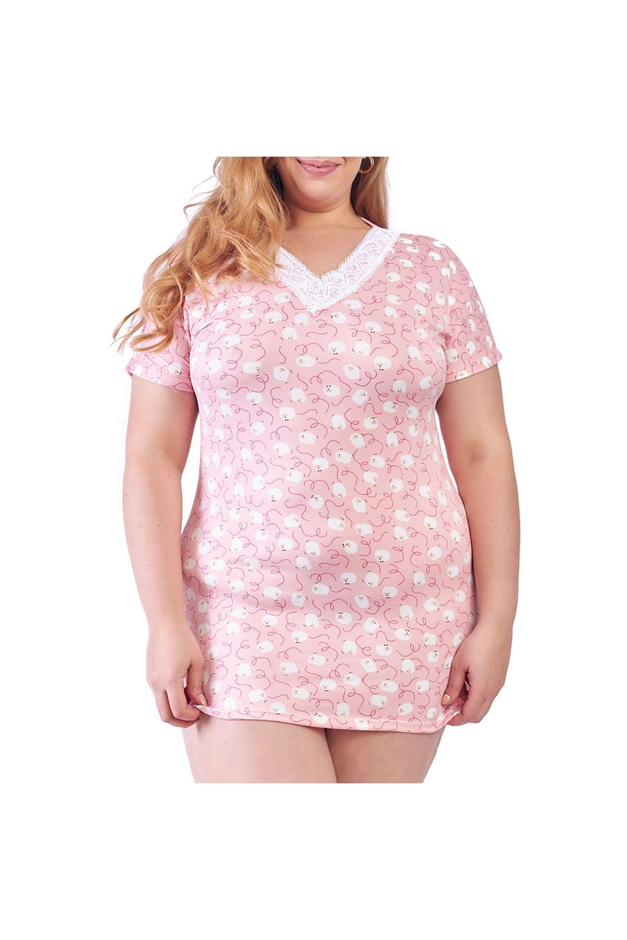 Camisola Plus Size Suede Estampado