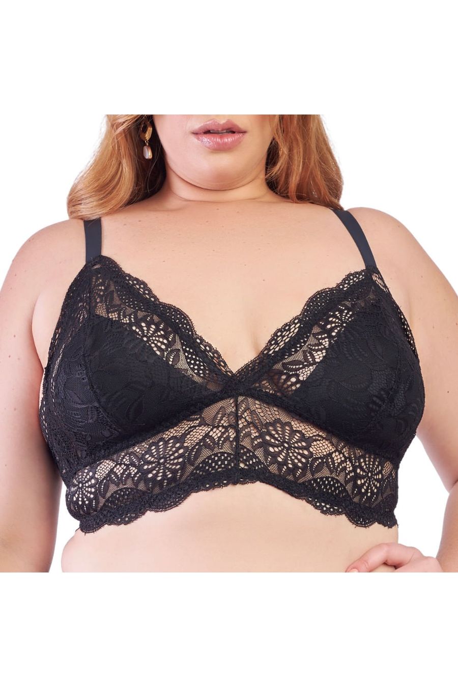 Sutiã Plus Size Top Renda