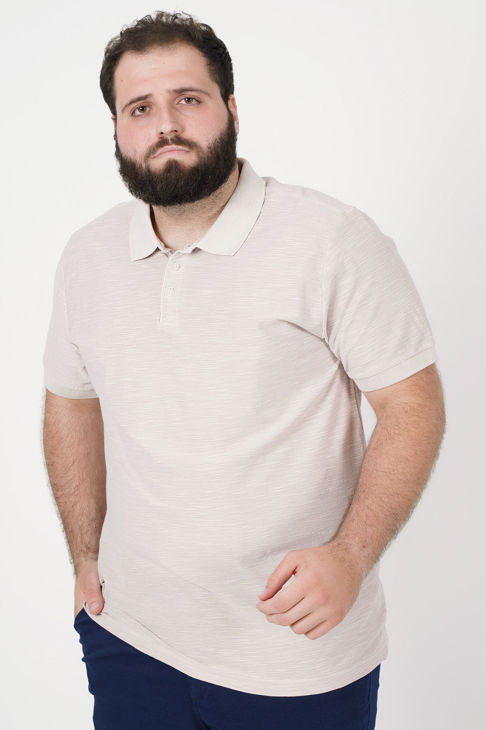 Polo-malha-flame-plus-size