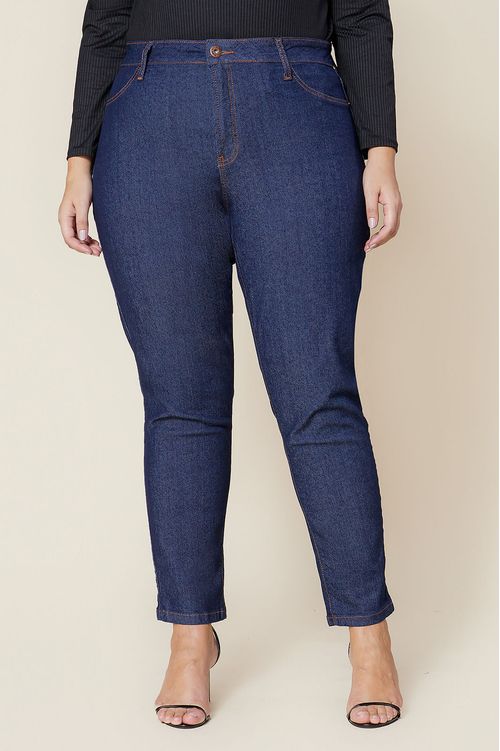 Calça Skinny Jeans com Elastano Plus Size