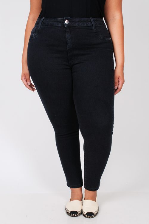 Calça skinny black jeans plus size jeans black