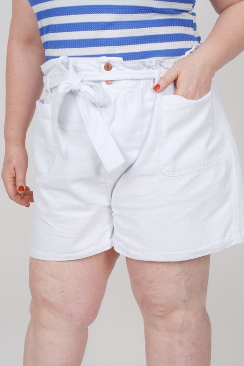 Short  clochard plus size branco