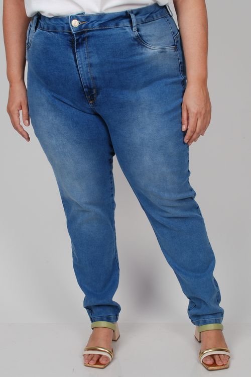 Calça skinny blue jeans plus size jeans blue