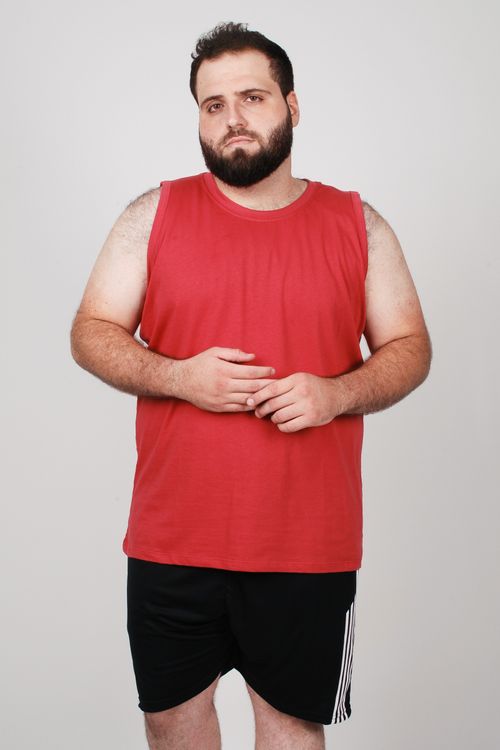 Regata machão plus size rose