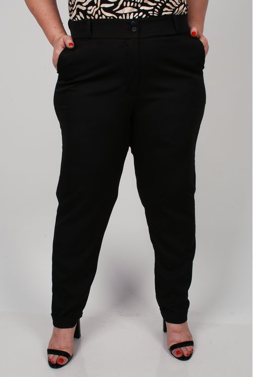 Calça alfaiataria plus size preto