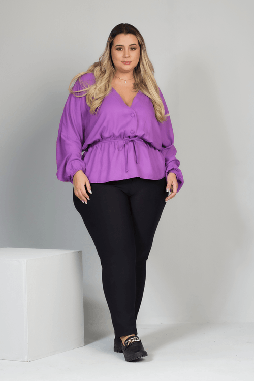 Calça Alfaiataria Roma Plus Size PRETO