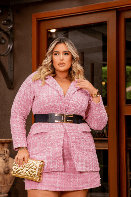 Shorts Saia Tweed Lady Plus Size ROSA