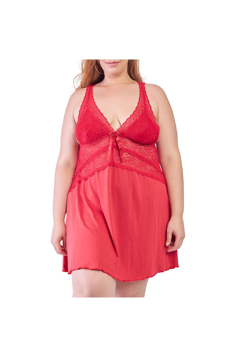 Camisola Plus Size Nadador Tiras