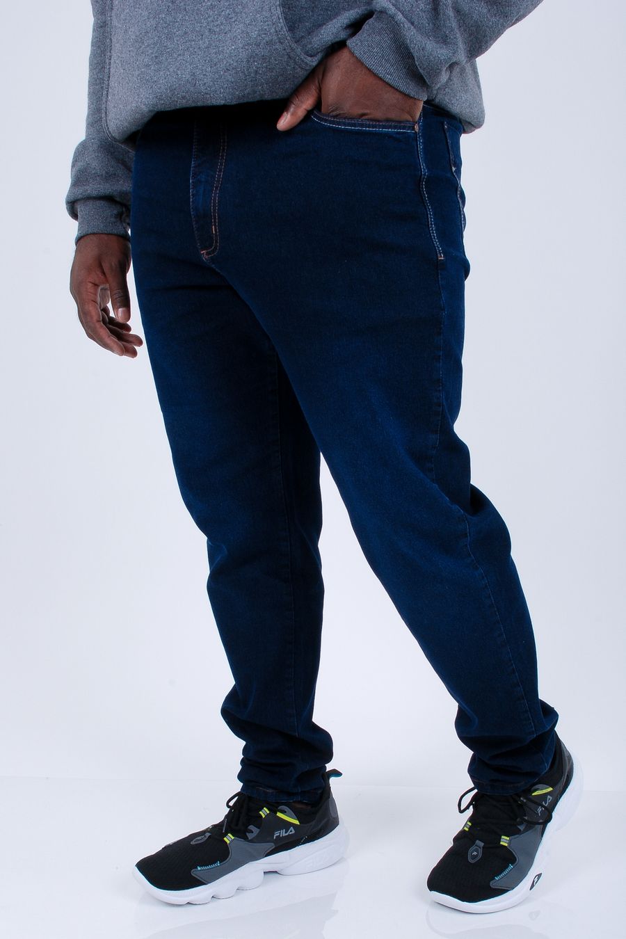 Calça jeans amaciado masculina jeans blue