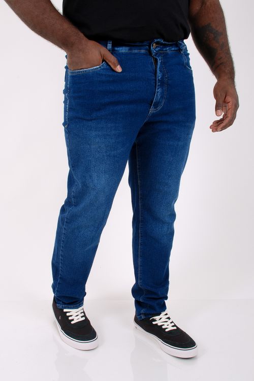 Calça reta jeans bigodes masculina jeans blue