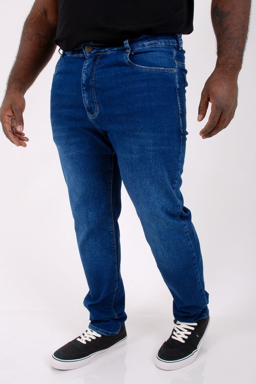 Calça reta jeans bigodes masculina jeans blue