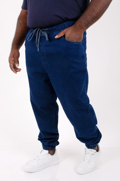 Calça jogger jeans masculina jeans blue