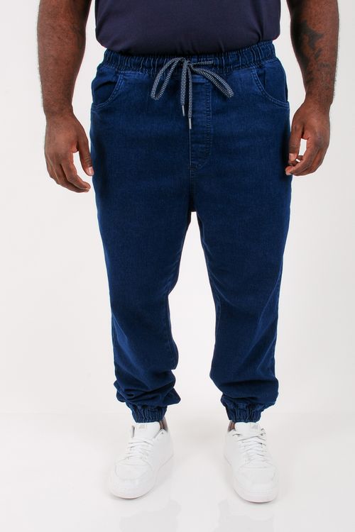 Calça jogger jeans masculina jeans blue