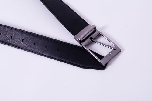 Cinto dupla face social masculino preto