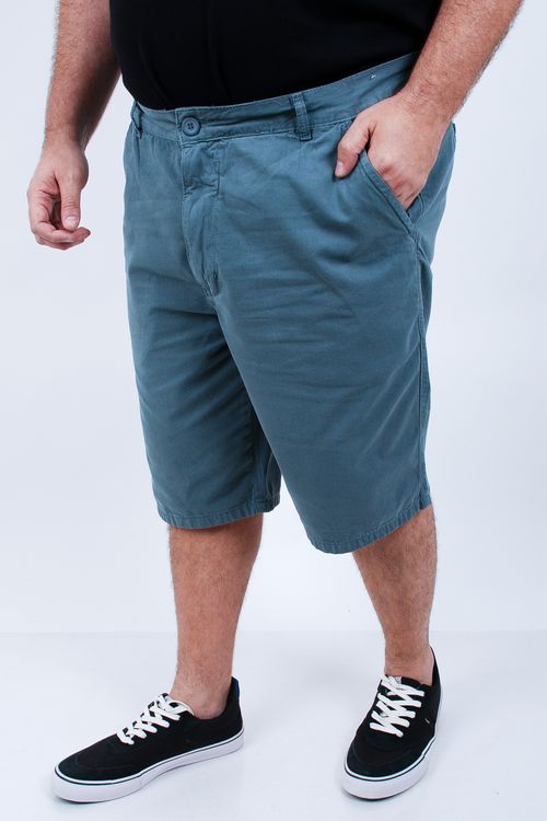Bermuda masculina color básica esporte fino plus size cinza chumbo