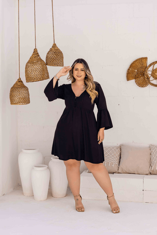 Vestido Fada Plus Size PRETO