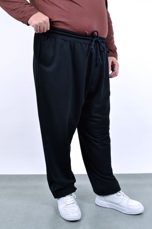 Calça jogger moletom sem felpa masculino preto