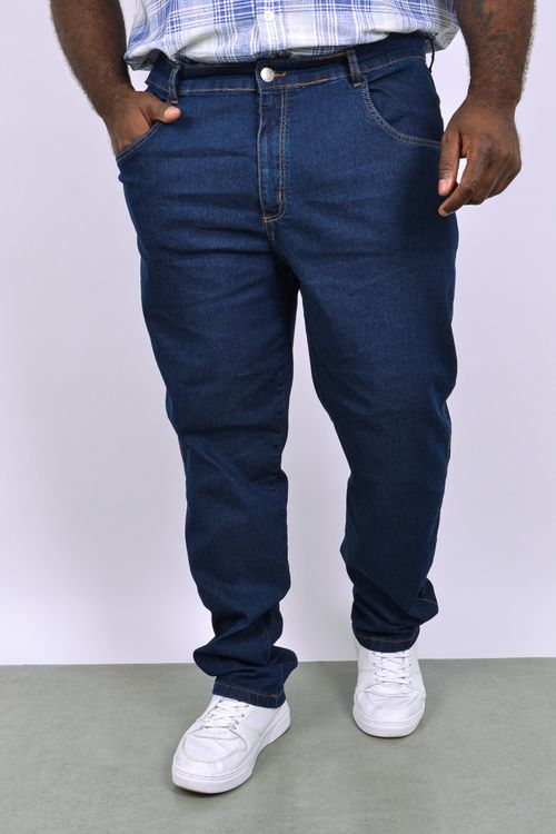 Calça jeans blue reta masculina jeans blue