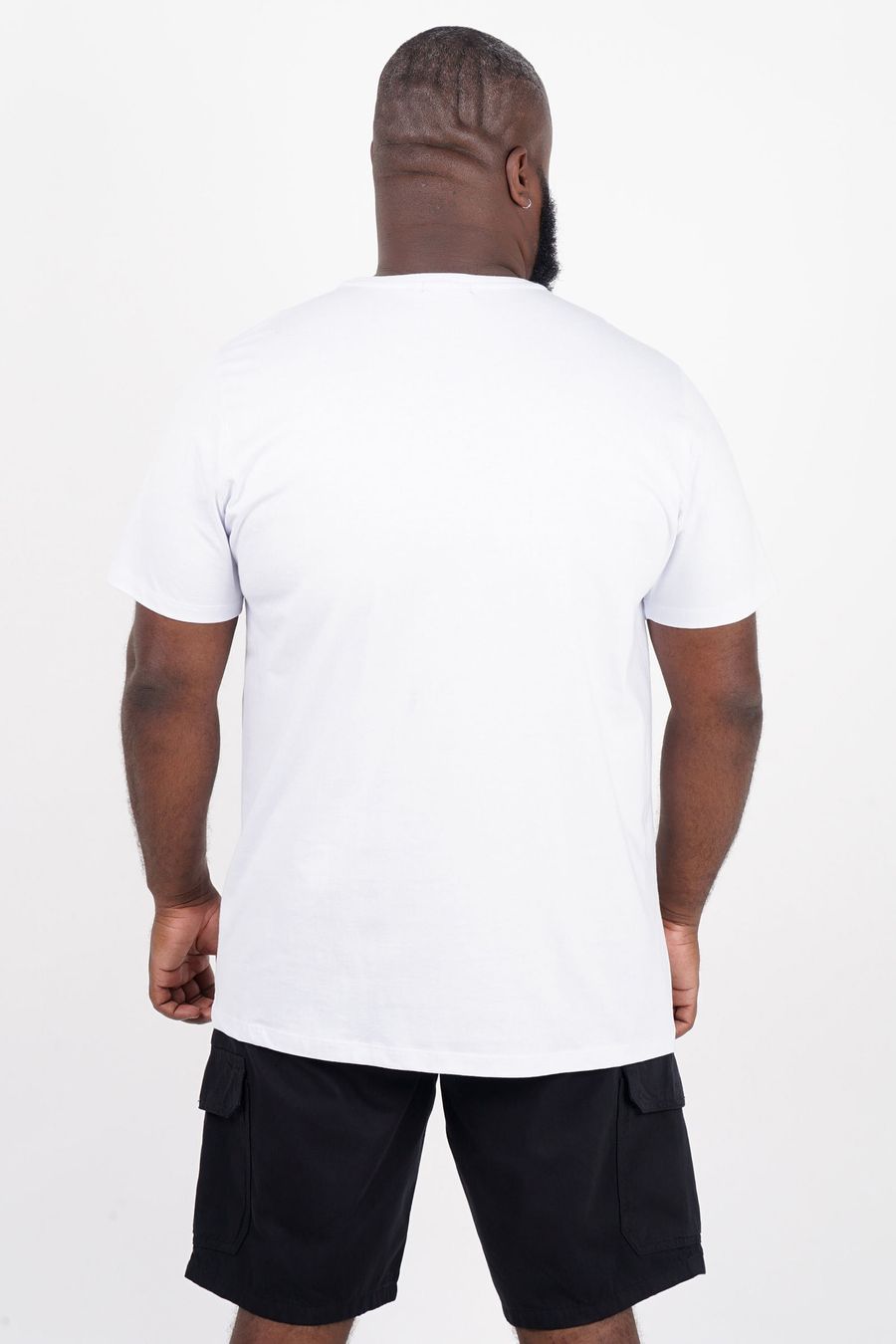 Camiseta com estampa floral plus size branco