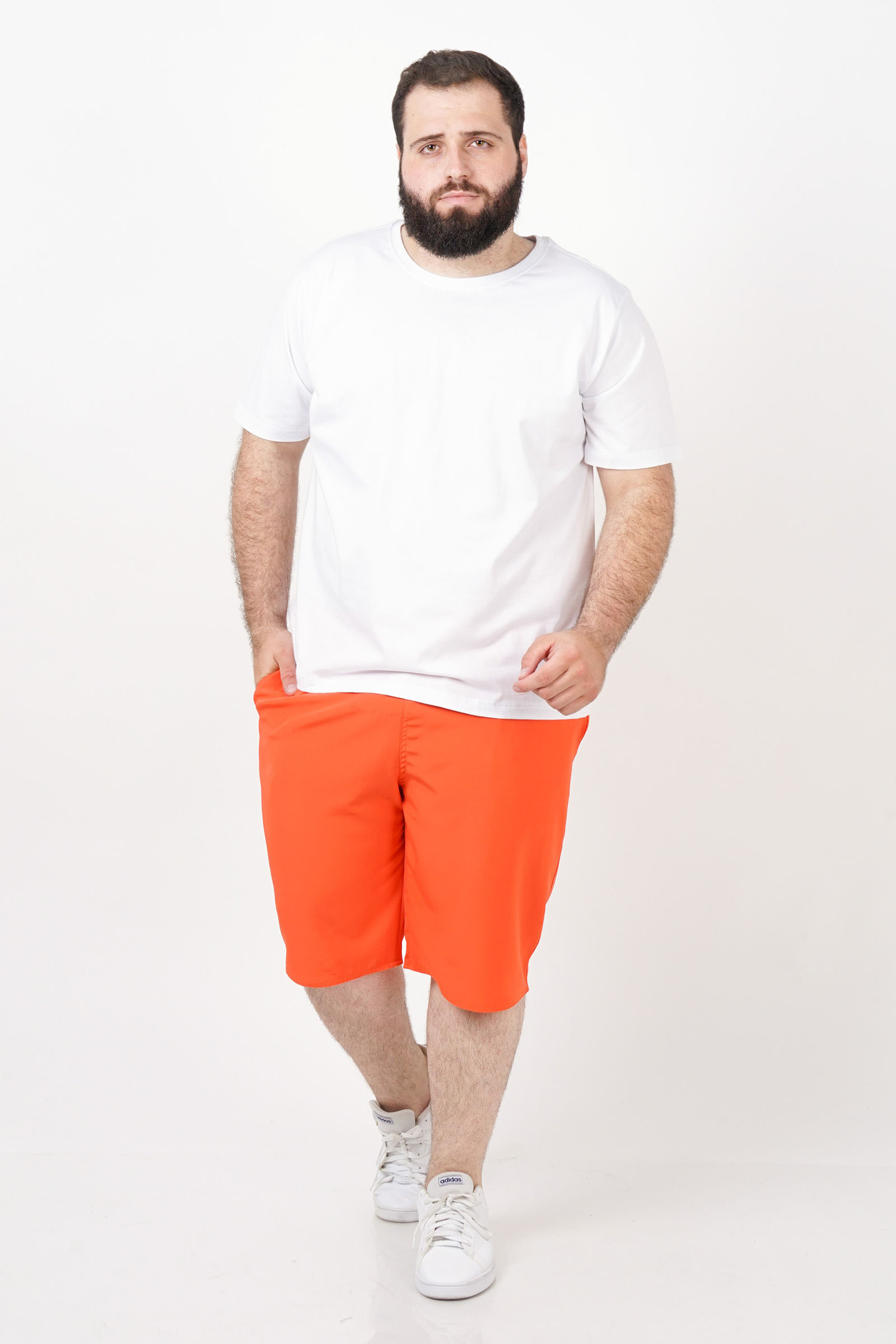 Bermuda-lisa-de-tactel-com-elastano-plus-size