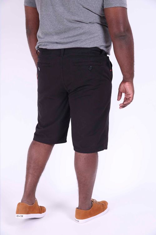 Bermuda color plus size preto