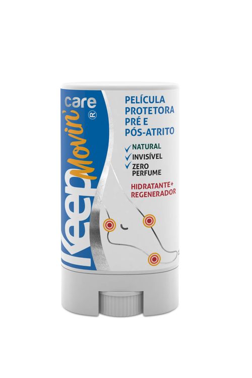 Película antibolhas para os pés com vitamina e keep movin azul