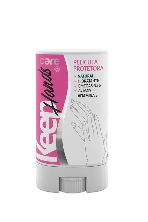 Película invisível para as mãos ultra-hidratante com óleo de babaçu keep hands azul
